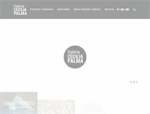Tablet Screenshot of galeriaceciliapalma.cl